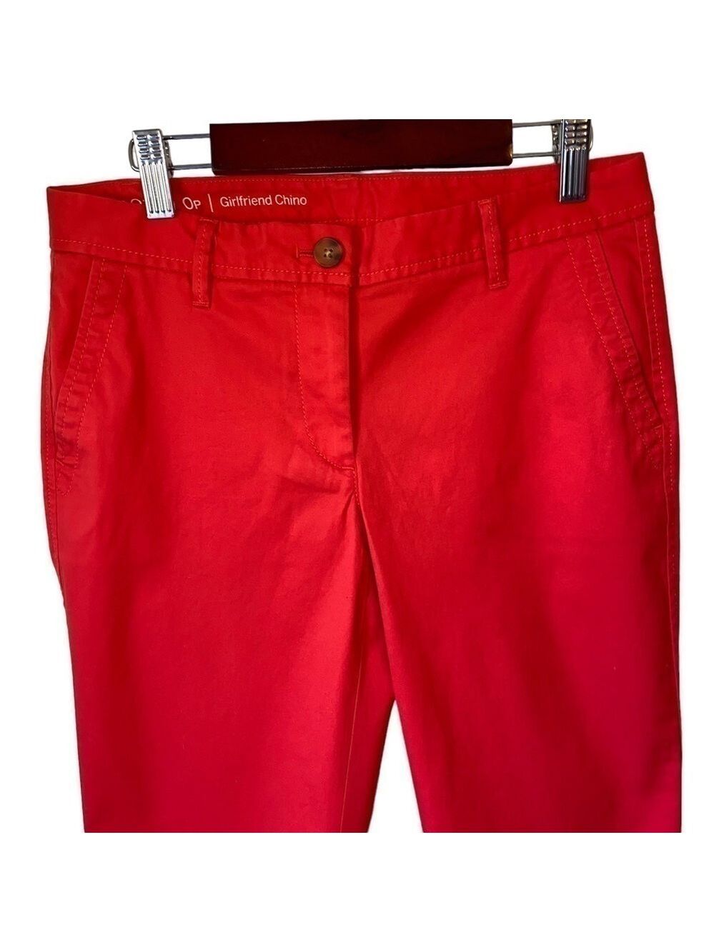 Talbots Girlfriend Chino Cuffed Capri Pants Red Size 0 Petite - Picture 4 of 10